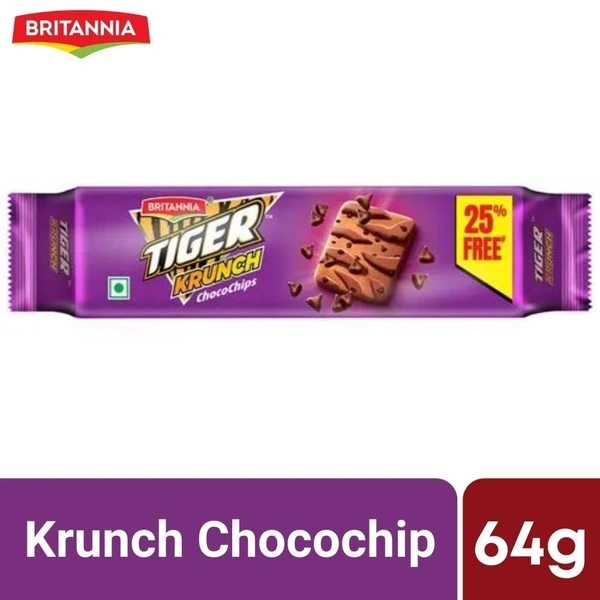 Tiger Krunch Chocochip Cookies  64Gm