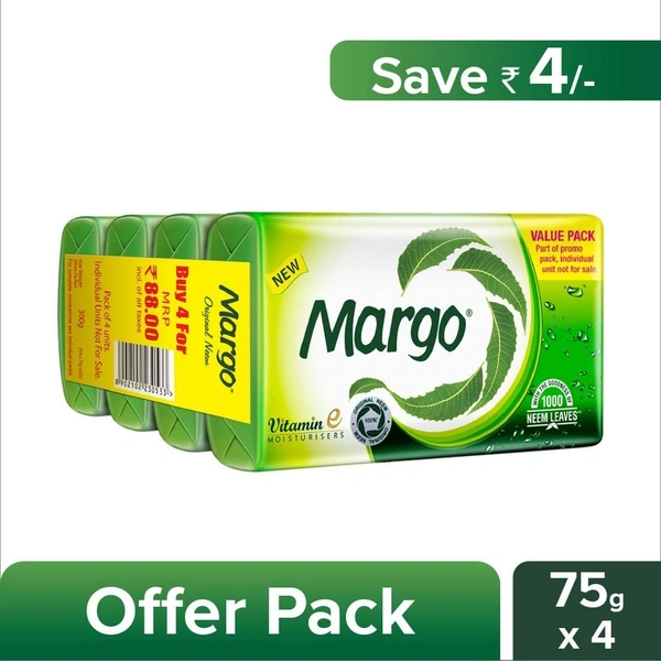 Margo Neem Bathing Soap  75g (Pack of 4)
