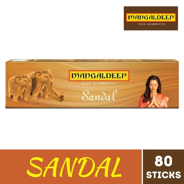 Mangaldeep Puja Agarbatti Sandal  80 sticks