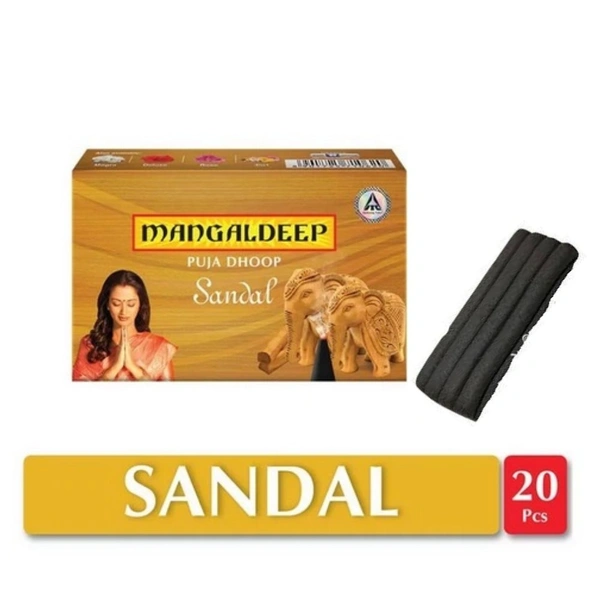 Mangaldeep SANDAL Wet Dhoop  20 sticks