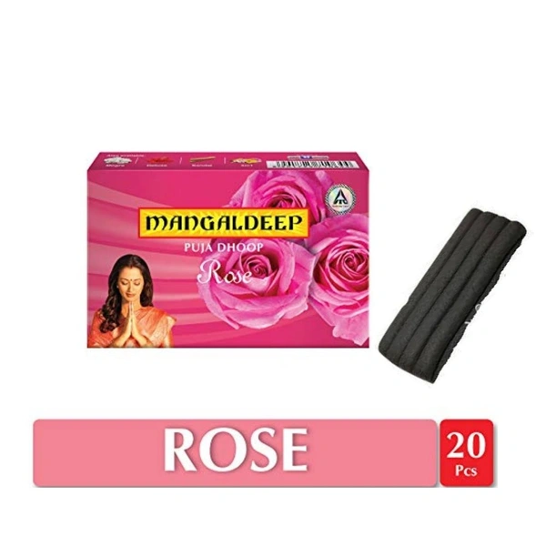 Mangaldeep Rose Wet Dhoop  20 sticks