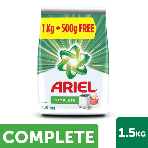 Ariel Complete Detergent Washing Powder  1kg + 500gm Free
