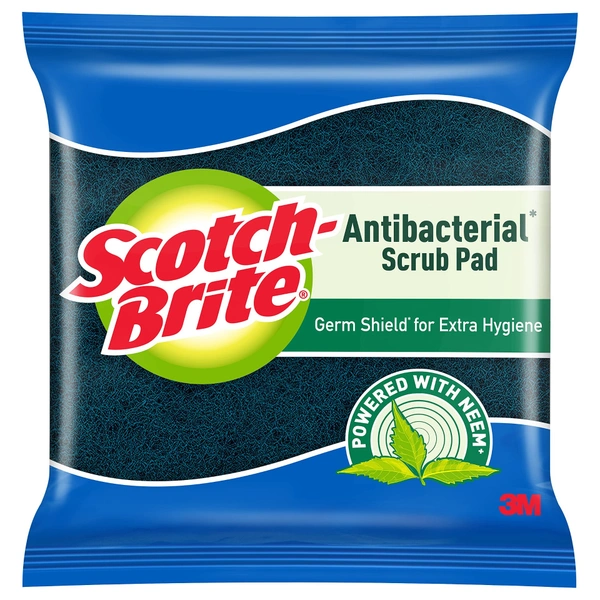 Scotch Brite Antibacterial Neem Scrub pad LARGE  1pcs