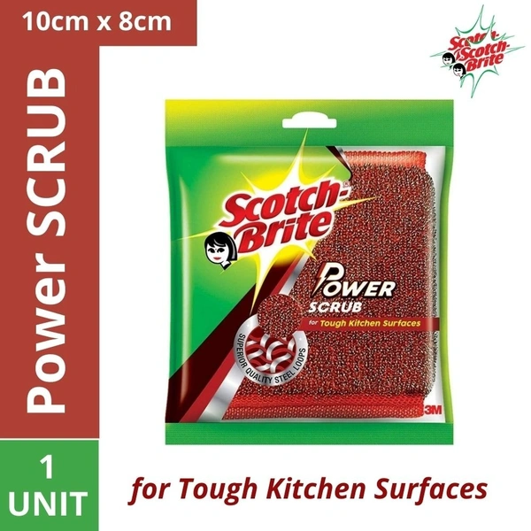 Scotch Brite Power Dishwash Scrub  1pcs