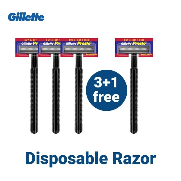 Gillette Presto Rajor (Disposable)  Buy 3 Get 1 free