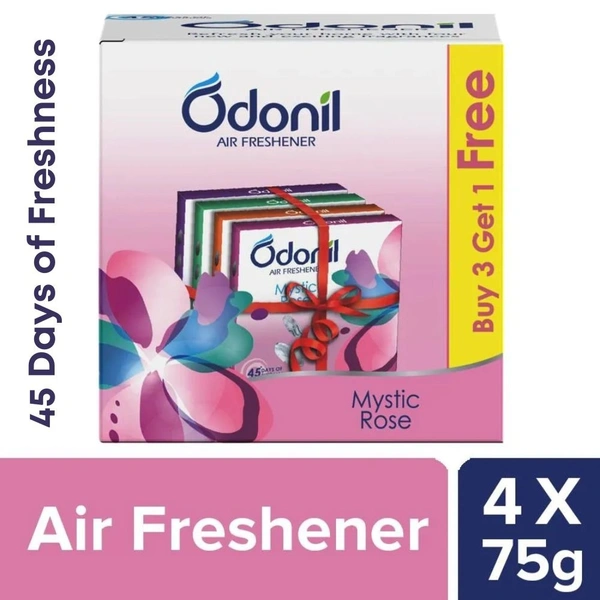 Odonil Bathroom Air Freshner  75g (3+1 Free) Pack