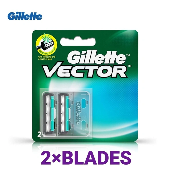  Gillette Gillette Vector Plus Cartridge Blade  2 Blades Pack