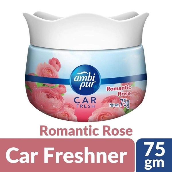 Ambi Pur Car Freshener Gel (Romantic Rose)  75gm Container