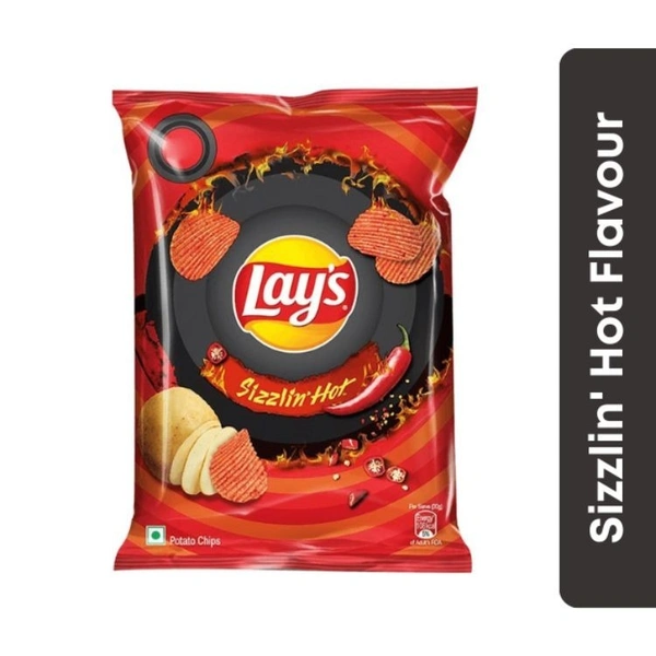 Lays Sizzlin' Hot Potato Chips  23gm