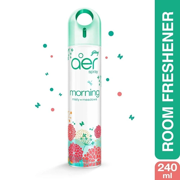 Godrej Aer MORNING MISTY Meadows Room Freshner  240ml Spray