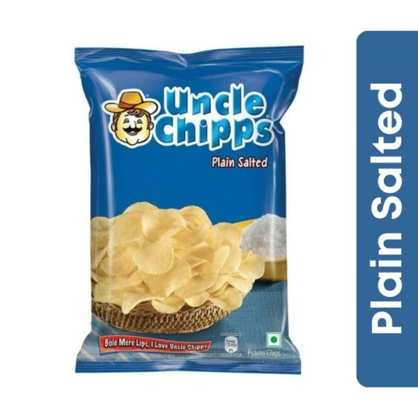 Uncle Chips Plain Salted Thin Potato chips  24gm