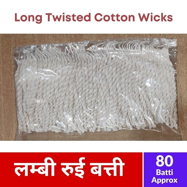 Long Jyoti Twist Lambi Ruee Batti  80 Batti 