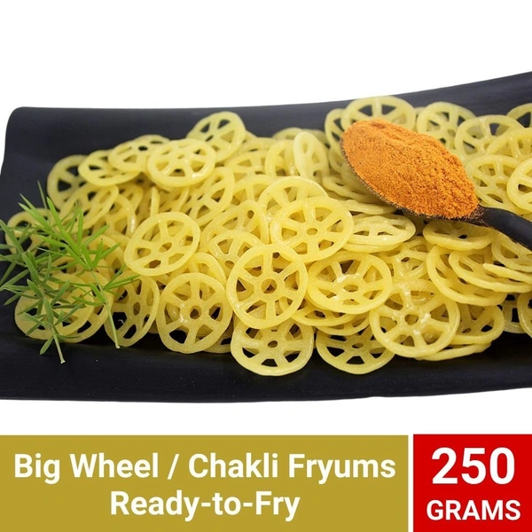 Wheel Chakli Fryums Ready-to-Fry 250gm