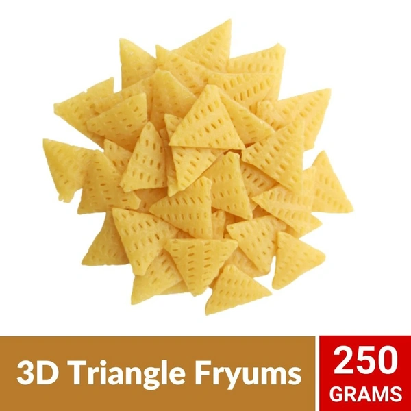 3D Triangle Fryums Ready-to-Fry 250gm