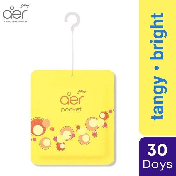 Godrej Aer Pocket Bright Tangy Air Freshner  10gm
