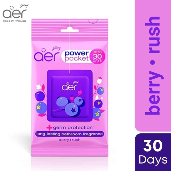 Godrej AER Pocket BERRY RUSH Bathroom Freshner  10gm