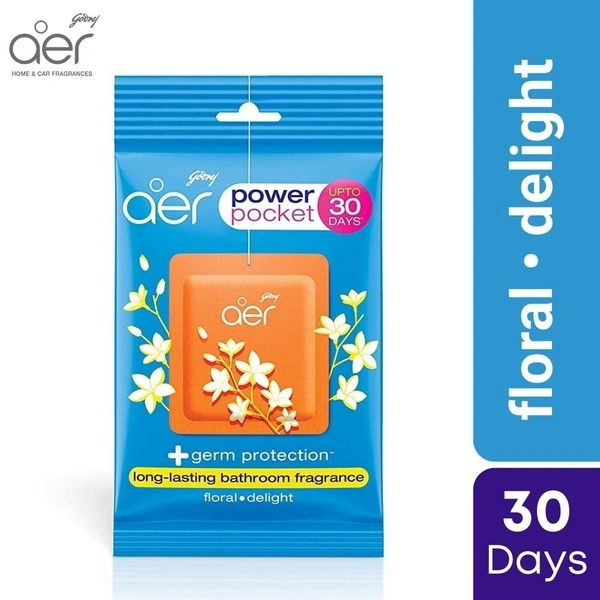 Godrej AER Pocket Germ Protection Bathroom Freshner  10gm
