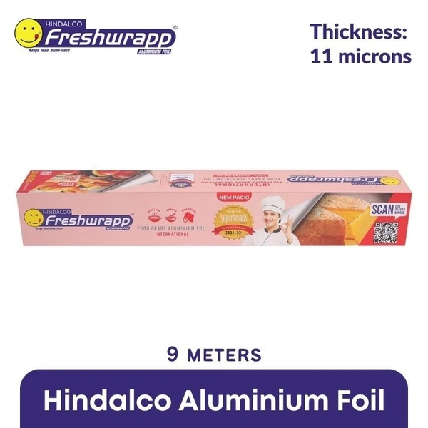 Freshwrapp Hindalco Aluminium Foil 11microns (Food Packaging)  9 Meters