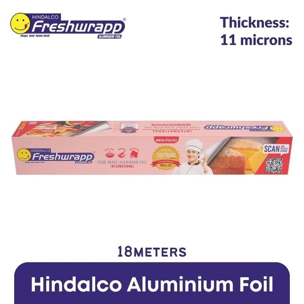 Freshwrapp Hindalco Aluminium Foil 11microns (Food Packaging)  18 Meters