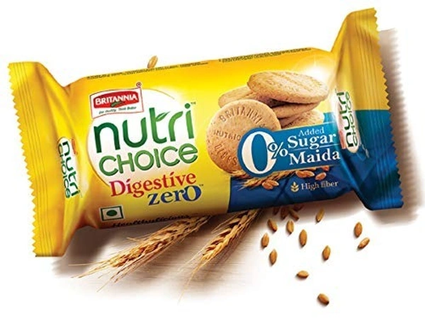 Britannia NutriChoice Digestive Zero (0% Sugar & 0% Maida) 100gm 