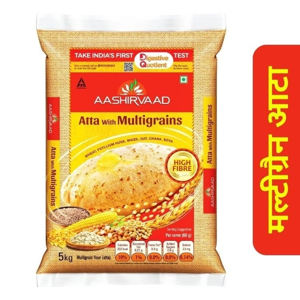 Aashirvaad Multigrains Atta (Multigrain Flour) 5kg - 5kg