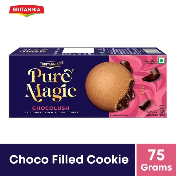 Britannia Pure Magic Chocolush Cookies 75gm