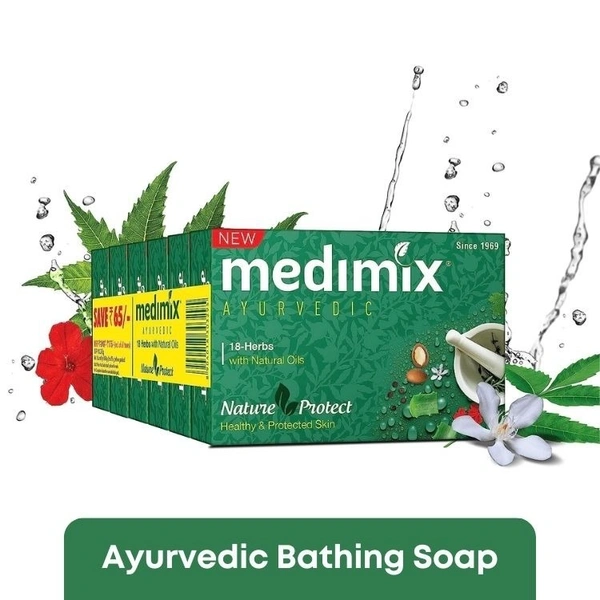 Medimix Ayurvedic Classic Bathing Soap  75gm x 4pcs set