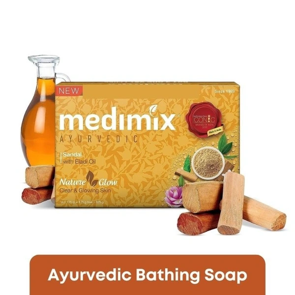 Medimix Ayurvedic Sandal Bathing Soap  75gm x 4pcs set