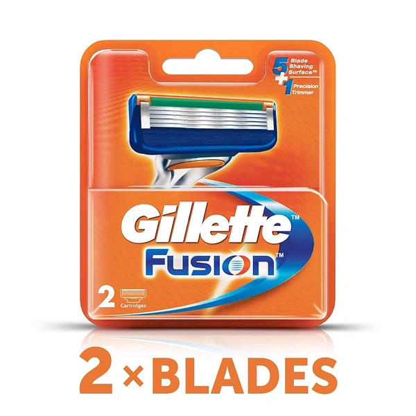 Gillette Fusion Manual Shaving Blades / Cartridge  2 Blade Pack