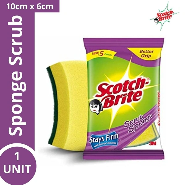 Scotch Brite Scrub Sponge 2 in 1  1pc