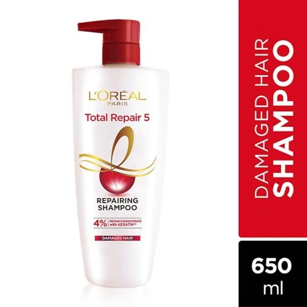 Loreal Paris Total Repair 5 Repairing Shampoo  650ml