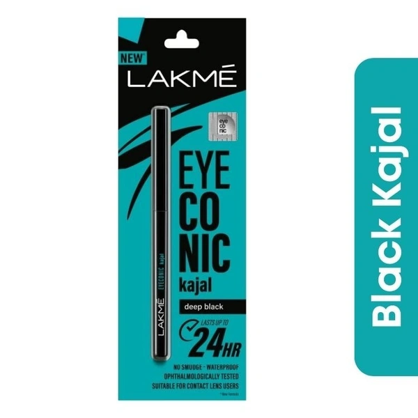 Lakme Eyeconic Black Kajal (Long Lasting Eye Makeup)  0.35gm