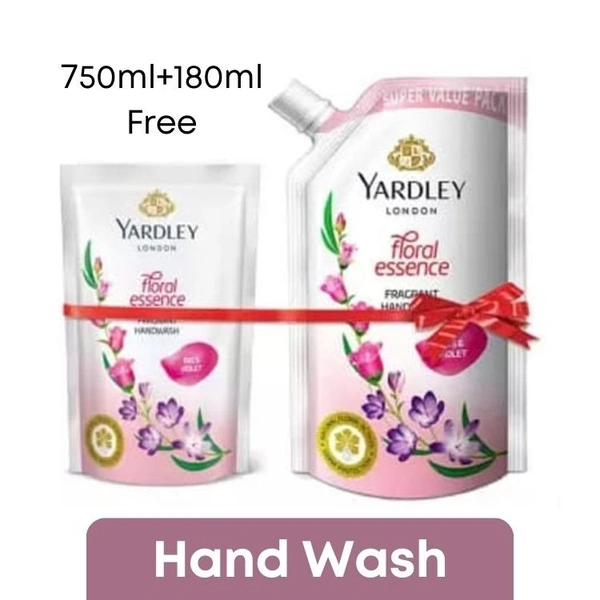 Yardley IRIS & VIOLET Floral Essence Hand Wash  750ml + 180ml
