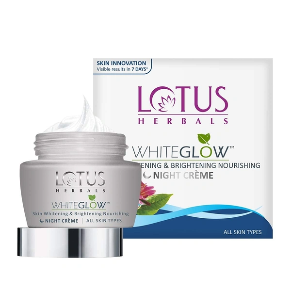 Lotus White Glow Skin Brightening Nourising Night Cream  40gm pot