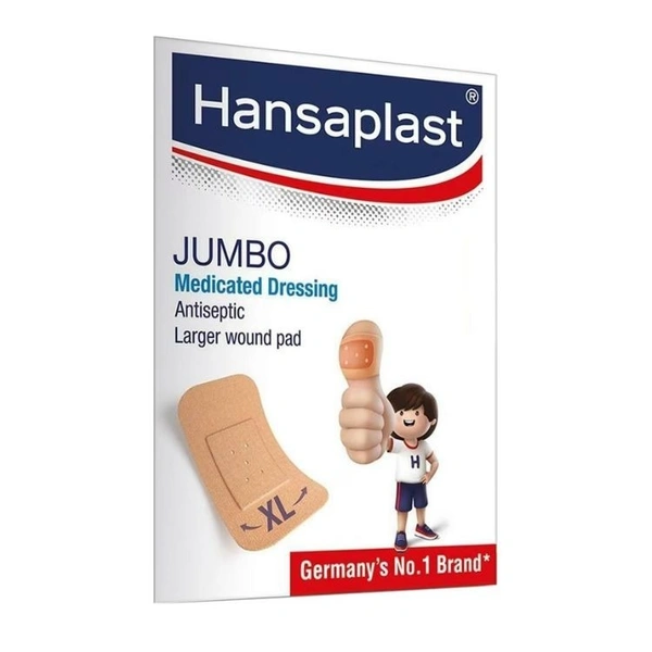 Hansaplast Jumbo Larger wound Pad Bandaid  10 Strips