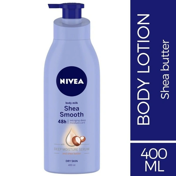 Nivea Shea Smooth Milk Body Lotion (with deep moisture serum)  400ml Pump