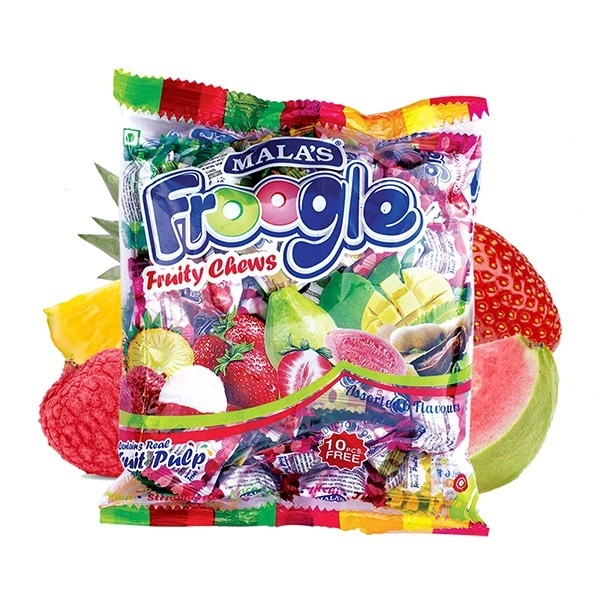 Malas Froogle Jelly Pump Toffee (Mix Flavour)  200gm