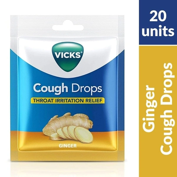 Vicks Toffee Cough Drop Ginger  2g (20 Pc Pack