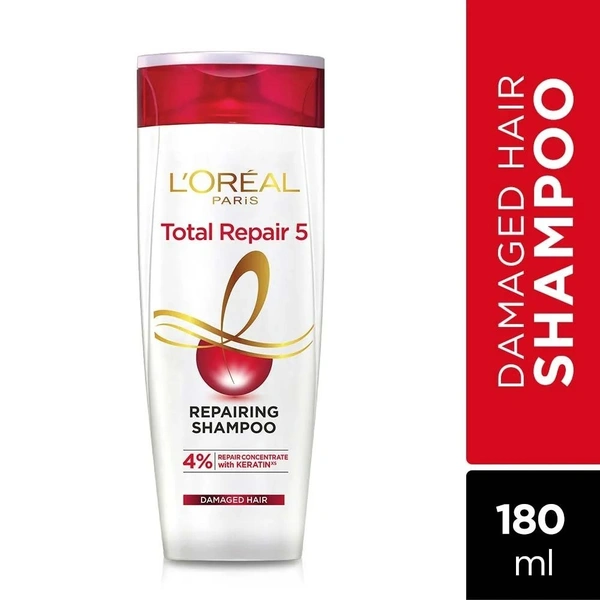 Loreal Paris Total Repair 5 Daily Shampoo  180ml 