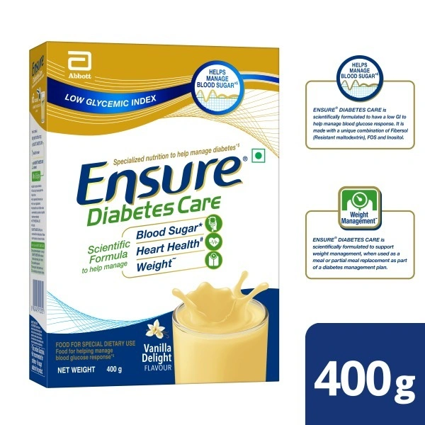 Ensure Diabetes Care (Vanilla) Balanced Adult Nutrition Health Drink 400gm
