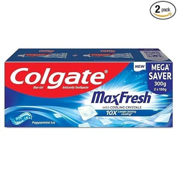 Colgate Maxfresh Blue Gel Mega Saver Pack  150gm x 2