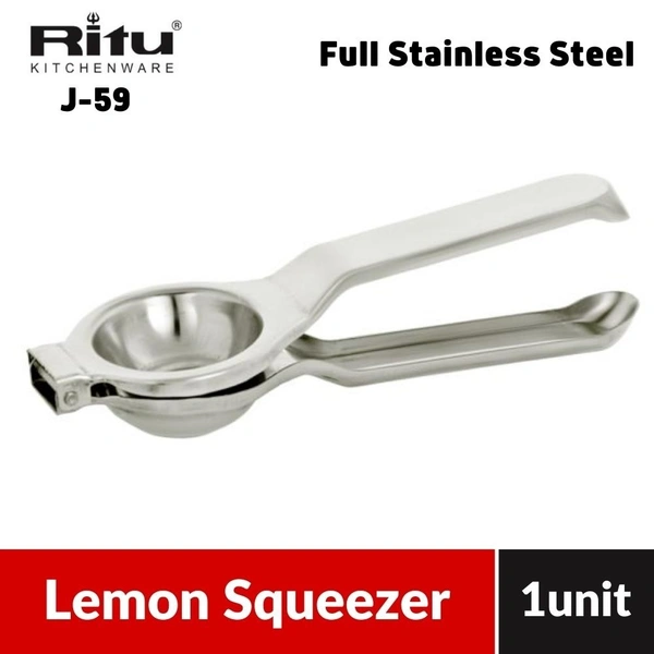 Ritu Stainless Steel Lemon Squeezer (J-59)  Regular 1pc