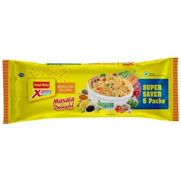 Wai Wai X-Press Noodles - Masala Delight  6 in 1 Pack (330gm)
