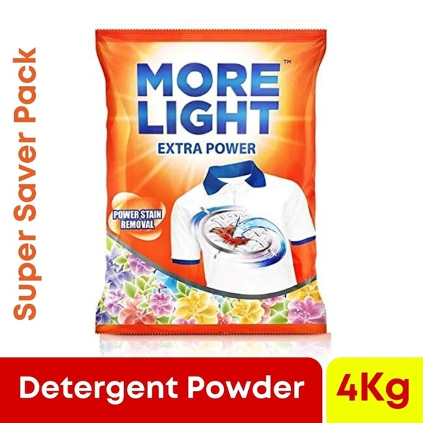 More Light Extra Power Detergent powder  4kg Pack
