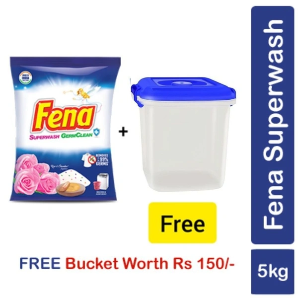 Fena Detergent Powder (Free Container worth RS150)  5Kg Pack