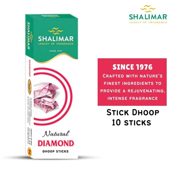 Salimar Premium Dry Dhoop Sticks (Diamond)  10 Dhoop Sticks