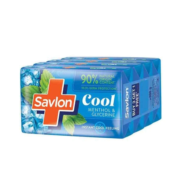 Savlon Cool Menthol Soap  75g (Pack of 4)