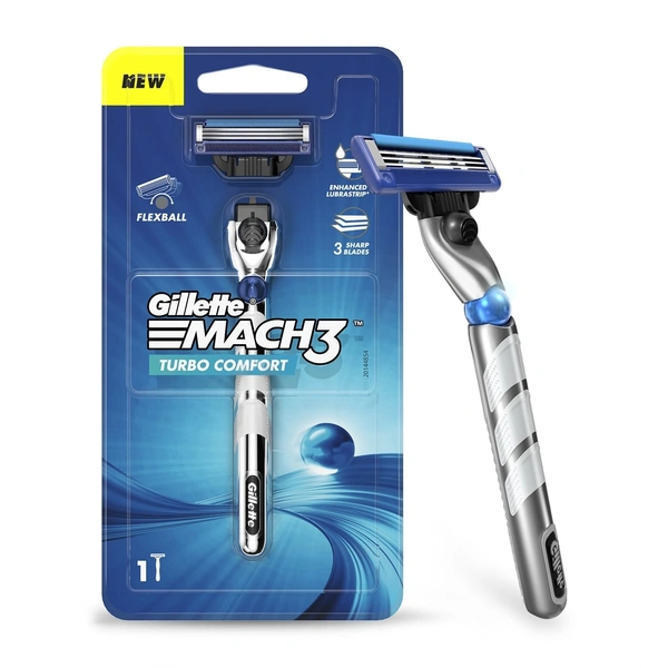Gillette Mach 3 Turbo Comfort Razor  1Pc