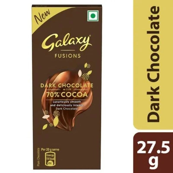 Galaxy Dark Chocolate with 70% COCOA  27.5gm