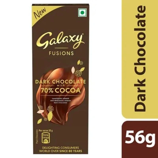 Galaxy Dark Chocolate with 70% COCOA  56gm